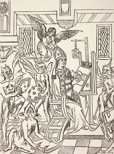 A Priest Calls for God to Aid Him in His Orthodoxy While He is Surrounded by Devils by French School